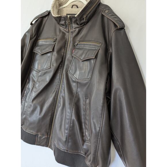 Levi's Black Leather Jacket - Picture 2 of 11